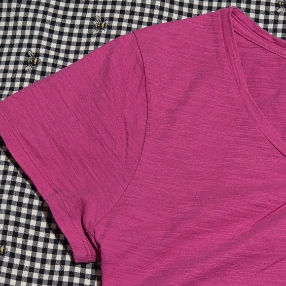 Women's Hanes Pink Short Sleeve Tee - Picture 4 of 16